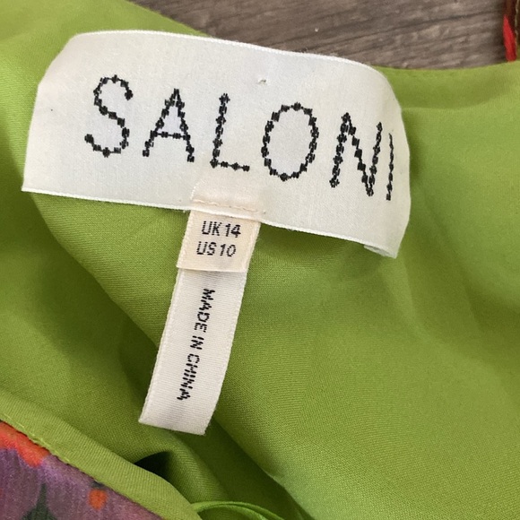 Danielle Dress in Lime Begonia
SALONI - Picture 6 of 7